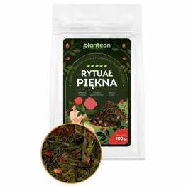 Herbata Zielona z Płatkami Róży Rytuał Piękna 100 g - Planteon