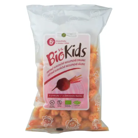 Bezglutenowe Pieczone Chrupki Kukurydziane Burak Bio 55 g Biokids - Przecena Krótka Data Minimalnej Trwałości