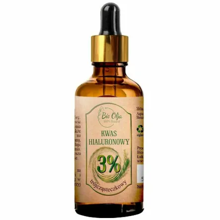 Kwas Hialuronowy Trójcząsteczkowy 3% 30 ml - BioOlja