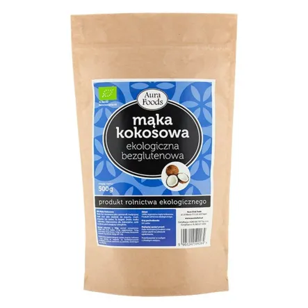 Mąka Kokosowa Bio 500 g - Aura Glob Trade