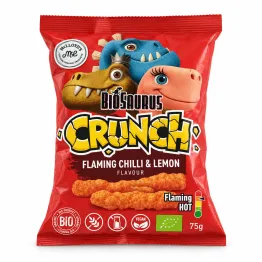 Chrupki Kukurydziane Crunch Chilli z Cytryną Bezglutenowe BIO 75 g - McLloyd's Biosaurus