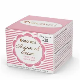 Krem Arganowy do Twarzy na Dzień z Witaminą E 30+ 50 ml - Nacomi