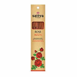 Kadzidło Indyjskie - Róża 15 Sztuk (30 g) - Sattva