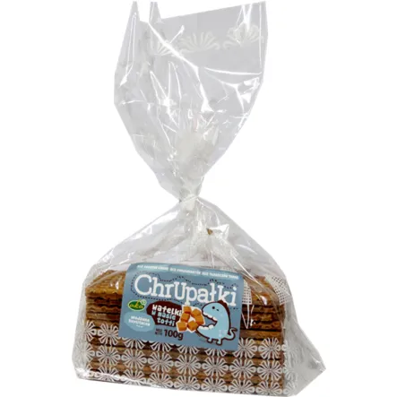 Wafle Chrupałki o Smaku Toffi słodzone Ksylitolem 100 g AKA