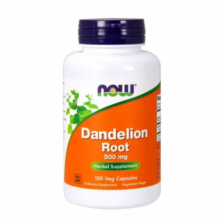 Dandelion Root 500 mg 100 Kapsułek Now