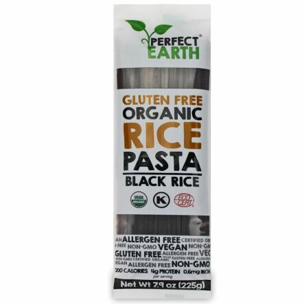 Makaron Ryżowy z Ryżem Czarnym Bezglutenowy Bio 225 g - Perfect Earth