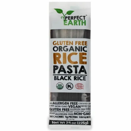 Makaron Ryżowy z Ryżem Czarnym Bezglutenowy Bio 225 g - Perfect Earth