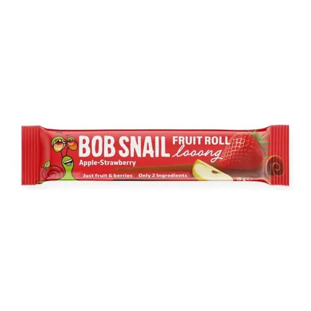 Przekąska Jabłko i Truskawka ROLL LOOONG 15 g - Bob Snail