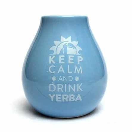 Matero Ceramico Luka Blue 350 ml z Logo Keep Calm - 