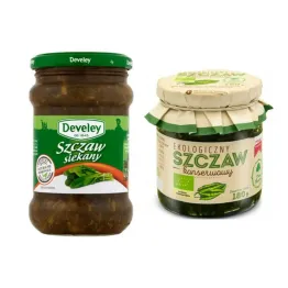 Szczaw Siekany Konserwowy 300 g Develey + Szczaw Konserwowy EKO 180 g - Dary Natury