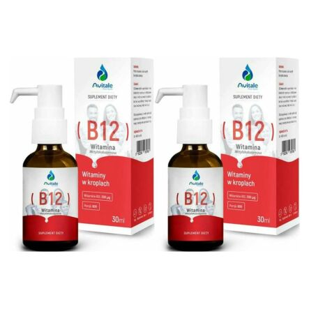 2 x Witamina B12 Krople 30 ml - Avitale