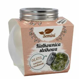 Kiełkownica Słoikowa+ Nasiona na Kiełki Rzodkiewka 8 g - Semini
