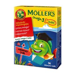Moller's Omega - 3 Rybki Malinowe 36 Sztuk - Orkla