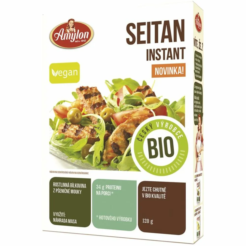 Seitan w Proszku (Gluten Pszenny, Białko Pszenne) Bio 120 g - Amylon 