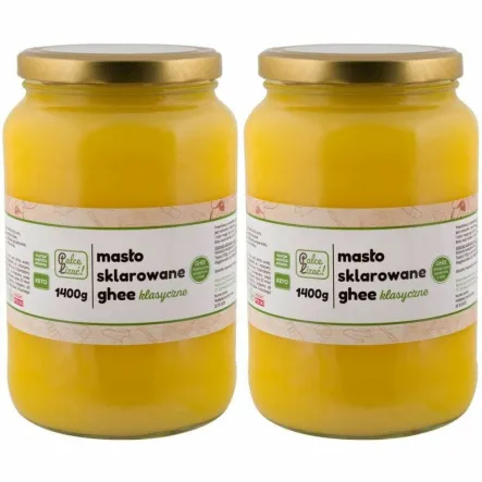 Zestaw 2 x Masło Sklarowane Ghee Klasyczne 1400 g - Palce Lizać