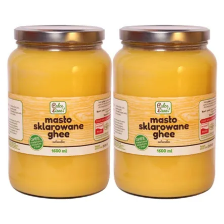 Zestaw 2 x Masło Sklarowane Ghee 1600 ml Palce Lizać
