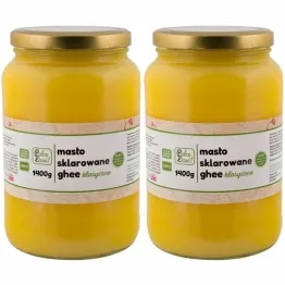 Zestaw 2 x Masło Sklarowane Ghee Klasyczne 1400 g - Palce Lizać