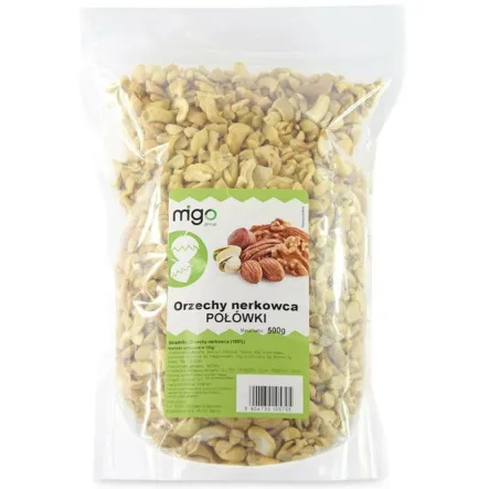 Orzechy Nerkowca Połówki 500 g - MIGOgroup - Wyprzedaż