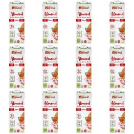 12 x Napój Migdałowy Bezglutenowy Niesłodzony Bio 1 l UHT - Ecomil
