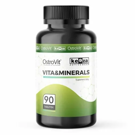 Witaminy i Składniki Mineralne Vita & Minerals 90 Tabletek - OstroVit KEEZA