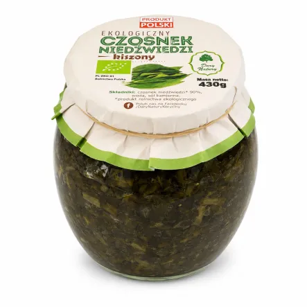 Ekologiczny Czosnek Niedźwiedzi Kiszony 430 g - Dary Natury