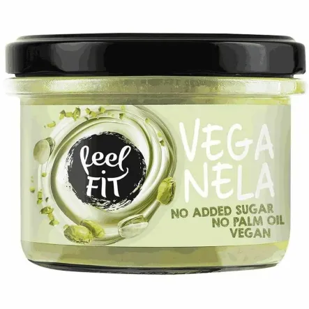 Krem Wegański o Smaku Pistacjowym Bez Dodatku Cukru 200 g - Feel Fit