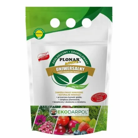 Uniwersalny Nawóz Granulowany Organiczno - Mineralny 1 kg - Plonar Active+