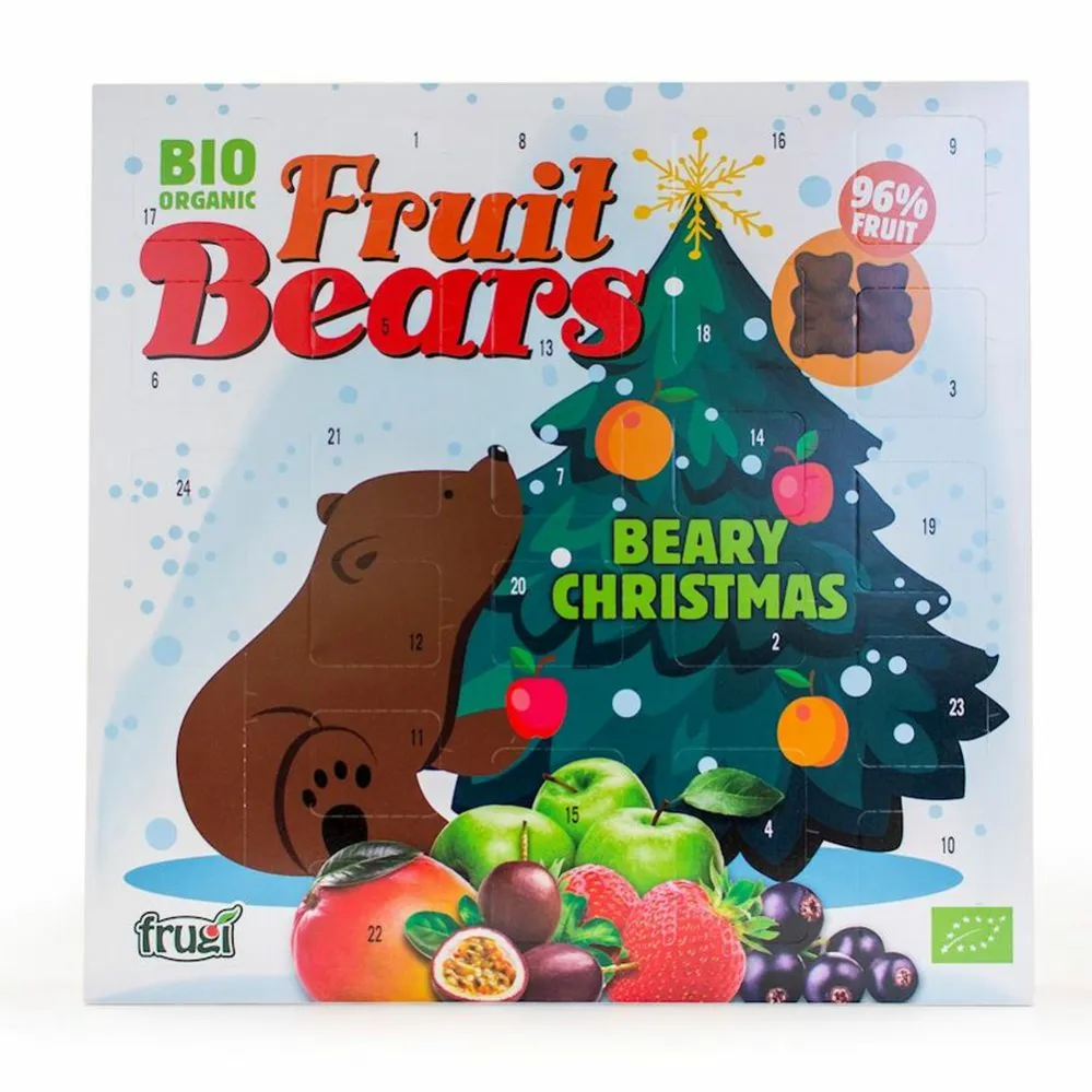 Kalendarz Adwentowy Beary Christmas Żelki Bez Dodatku Cukru Bio 100 g - House Of Denmark