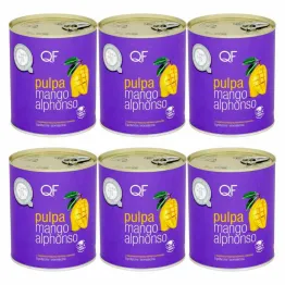 6 x Pulpa z Mango Alphonso Bez Dodatku Cukru 850 g - QF