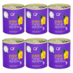 6 x Pulpa z Mango Alphonso Bez Dodatku Cukru 850 g - QF