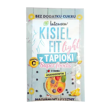 Kisiel Fit z Tapioki  z Baobabem Smak Ananasowy 30 g - Intenson