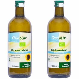 2 x Olej Słonecznikowy do Smażenia Bio 1 l - Crudolio