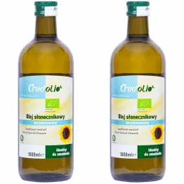 2 x Olej Słonecznikowy do Smażenia Bio 1 l - Crudolio