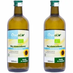 2 x Olej Słonecznikowy do Smażenia Bio 1 l - Crudolio