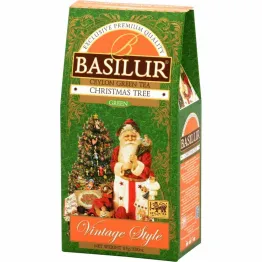 Herbata Zielona z Dodatkami Christmas Tree Stożek 85 g - BASILUR