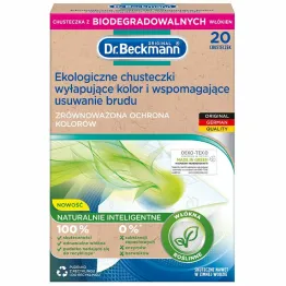 Eco Chusteczki Wyłapujące Kolor i Wspomagające Usuwanie Brudu 20 sztuk - Dr. Beckmann