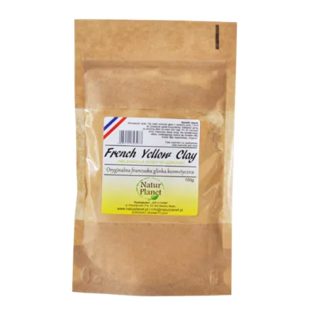 Francuska Glinka Kosmetyczna Żółta 100 g Natur Planet