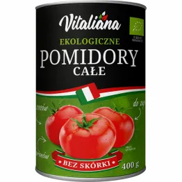 Pomidory Całe Bez Skórki 400 g (240 g) Bio - Vitaliana - Wyprzedaż