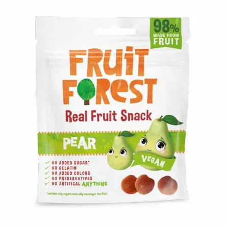Owocożelki z Gruszką 30 g Fruit Forest - Przecena Krótka Data Minimalnej Trwałości
