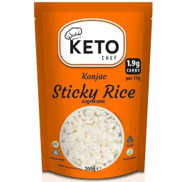 Makaron Konjac w Kształcie Ryżu (Sticky Rice) do Sushi 200 g - Keto Chef