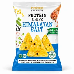Chrupki Piramidki Proteinowe z Solą Himalajską Bezglutenowe 60 g - Popcrop