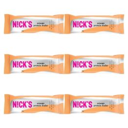 6 x Wafelek Proteinowy Bezglutenowy o Smaku Pomarańczowym w Czekoladzie Mlecznej 40 g - Nicks