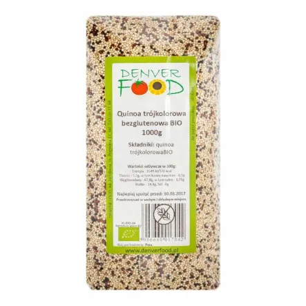 Quinoa Komosa Ryżowa Trójkolorowa Bezlgutenowa Bio 1 kg - Denver - Wyprzedaż