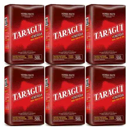 6 x Yerba Mate Taragui Energia 500 g