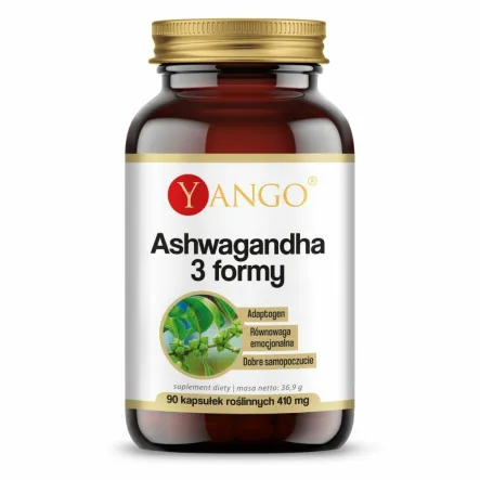 Ashwagandha 3 Formy 90 Kapsułek - Yango