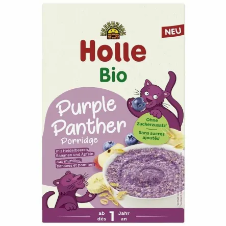 Owsianka Pełnoziarnista Banan, Jabłko i Jagoda Bez Dodatku Cukru BIO 200 g - Holle