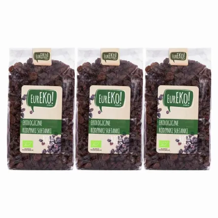 3 x Rodzynki Sułtanki Bio 500 g - Eureko