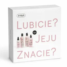 Zestaw Kosmetyków JEJU RÓŻOWA (Szampon do Włosów 300 ml+ Odżywka do Włosów 125 ml+ Mgiełka 200 ml+ Żel Pod Prysznic 300 ml) - Ziaja