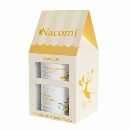 Zestaw MANDARIN & ICED YUZU (Peeling do Ciała 100 ml plus Mus do Ciała 180 ml) - Nacomi