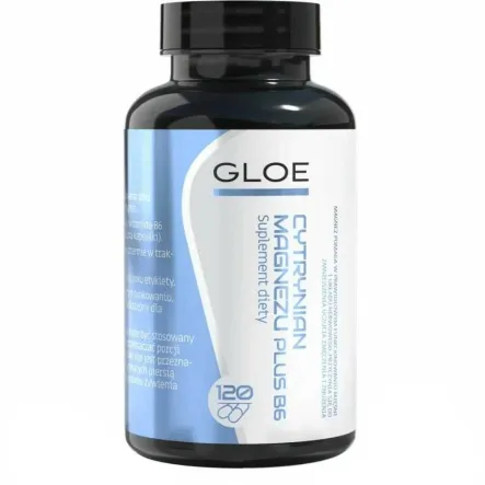 Cytrynian Magnezu Plus B6 120 Kapsułek - Gloe